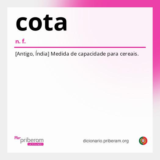 Significado de cota